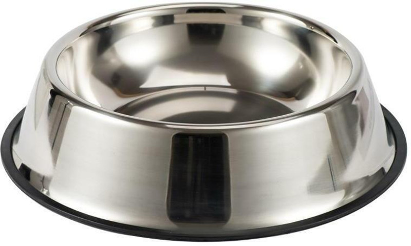 THE DDS STORE Pet Bowls for Small Dogs and Cats. Wipe Clean, Stainless Steel Non-Skid Bottom Stainless Steel Pet Bowl(400 ml Silver)