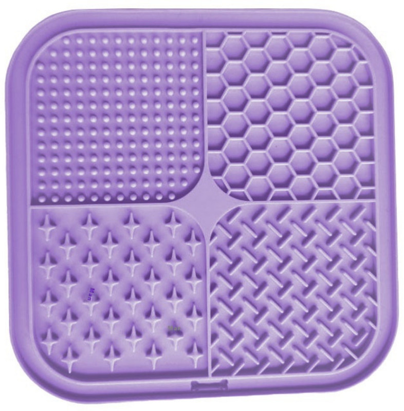 ELIE INDIA (Pack of 2) Silicone lick mat with Spatula for a pet slow feeder for calming. Pet Bowl Mat