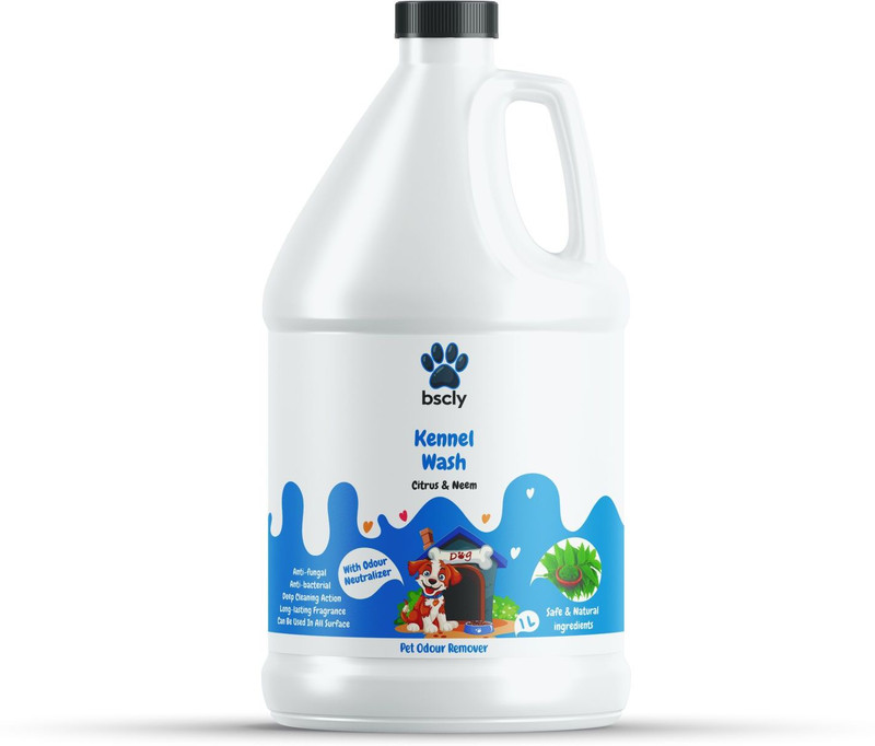 bscly Dog's Kennel Wash With Neem & Citrus Pet Cage Cleaner(1 l)