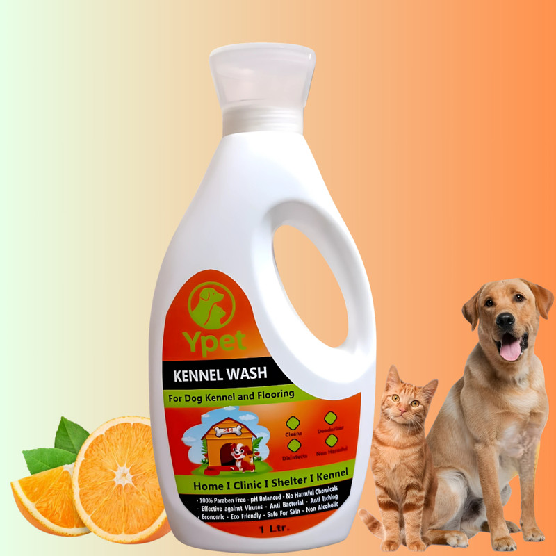 Ypet Herbal Kennel Wash For Pets| Cage Cleaners For Pets| Flavored Kennel Wash Pet Cage Cleaner(1000 ml)
