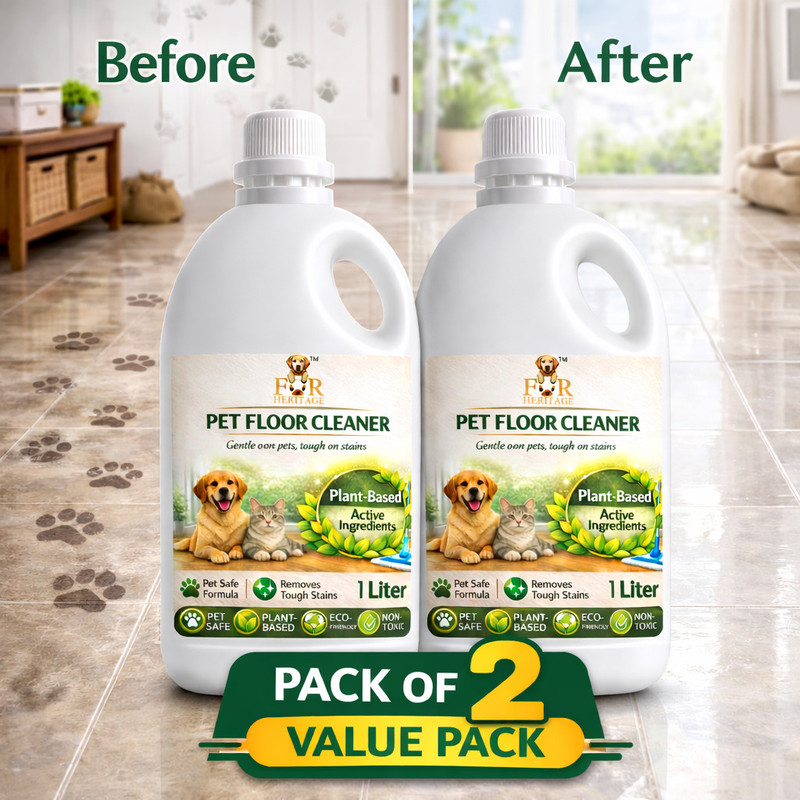 FUR HERITAGE Natural pet floor cleaner Pet Cage Cleaner(1 l)