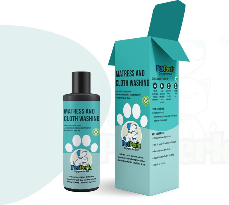 PET PERK Mattress and Cloth Washing for Dogs Pet Cage Cleaner(100 ml)