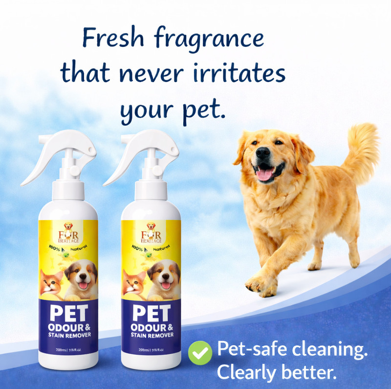 FUR HERITAGE PET ODOUR & STAIN REMOVER Pet Cage Cleaner(400 ml)