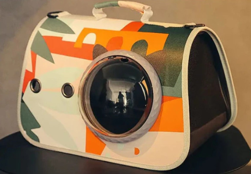 India Dealz Portable Pet Carrier Bag with Space Capsule - Pet Backpack for Cats & Small Dogs Multicolor Backpack Pet Carrier(Suitable For Dog, Cat)