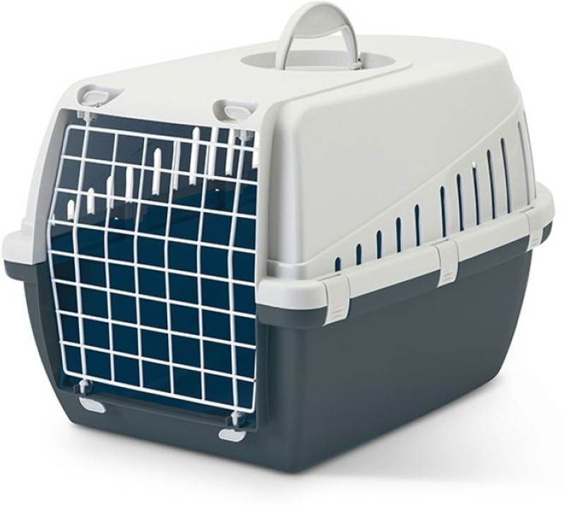 savic Trotter 2 Pet Carrier, 22 X 15 X 13 Inch, Dark Grey Grey Airline Pet Carrier(Suitable For Dog, Cat)