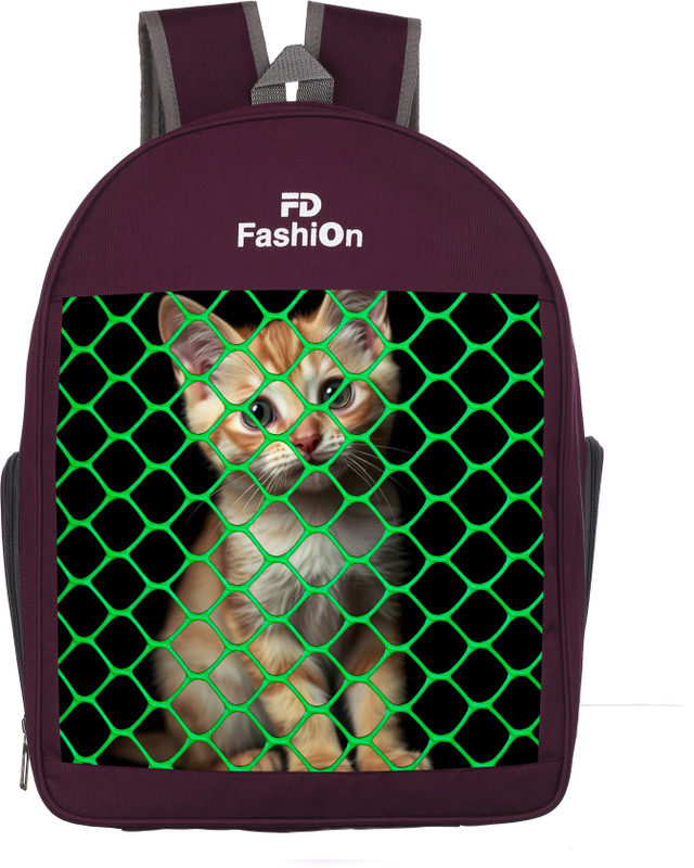 FD fashion High Quality Breathable backpack for small pet & Ventilated Airline Pet Carrier Maroon Airline Pet Carrier(Suitable For Cat, Dog, Rabbit, Bird)