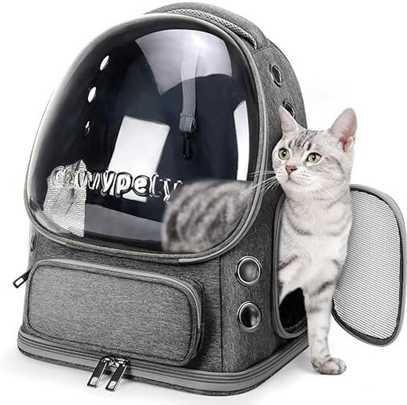 Cawypety BP1228 Dark Gray Basket Pet Carrier(Suitable For Cat)
