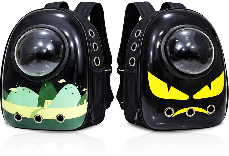 Petfun Pet Carrier Backpack with Transparent Bubble Window Bag (any 1) Multicolor Backpack Pet Carrier(Suitable For Dog, Cat)