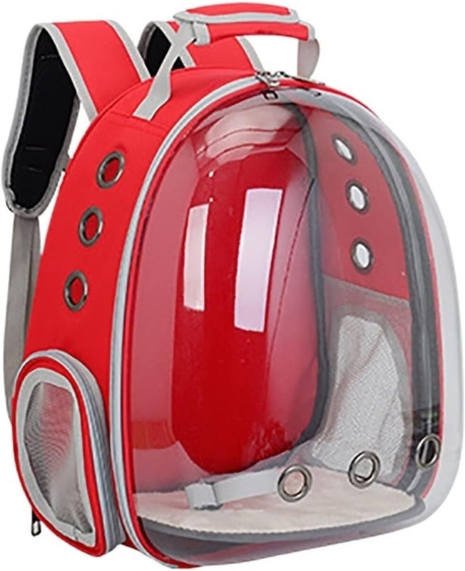 YYWOP 4U Pet Puppy Carrier Bag Hand Shoulder Straps Bagpack Space Capsule Box Cage RED Bike Pet Carrier(Suitable For Cat, Dog, Mouse)
