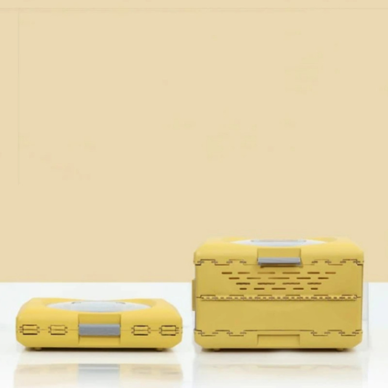 PSK PET MART Dog Trust Transport Box for Small Animals Yellow Airline Pet Carrier(Suitable For Dog, Cat)