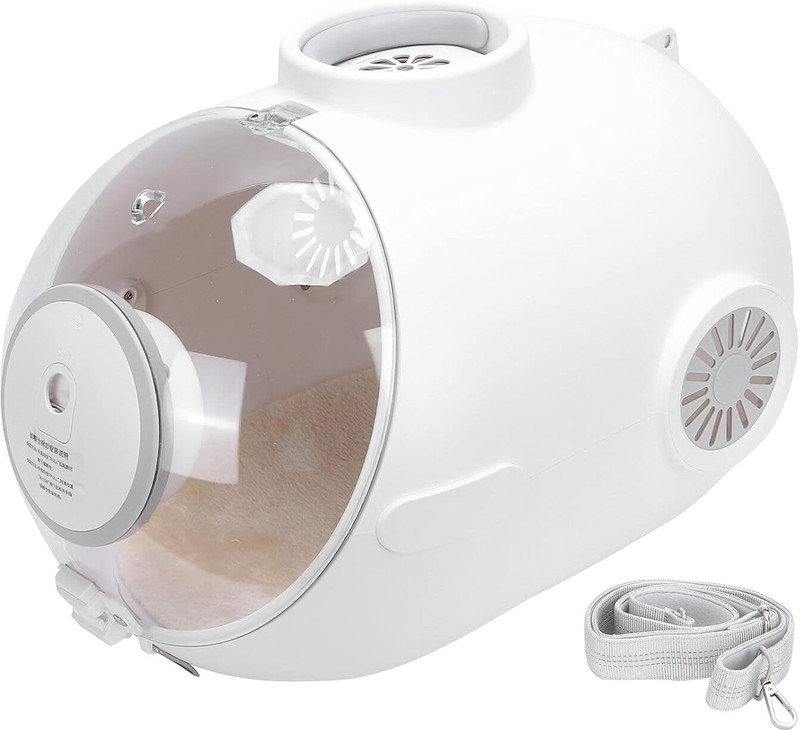 Emily Pets White Backpack Pet Carrier(Suitable For Dog, Cat, Rabbit)