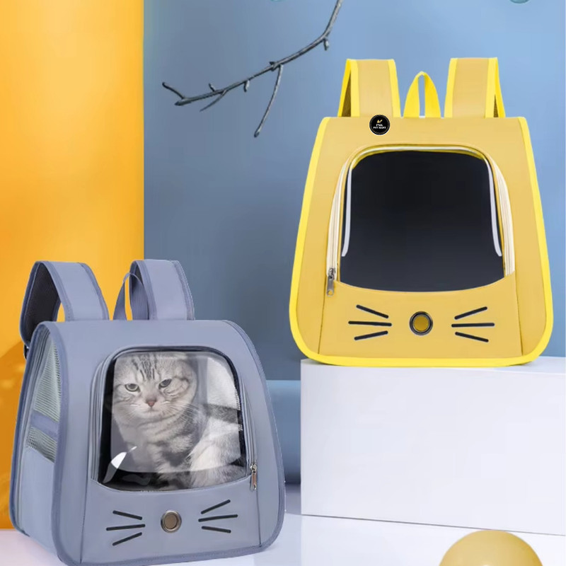 PSK PET MART Travel Backpack with Ventilation Mesh, Cats & Small Pets (1Pcs Random Color) Multicolor Backpack Pet Carrier(Suitable For Cat, Dog)