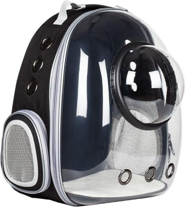 YYWOP 4U Pet Bubble Backpack, Pet Travel Bag with Space Cover black Basket Pet Carrier(Suitable For Dog, Cat)