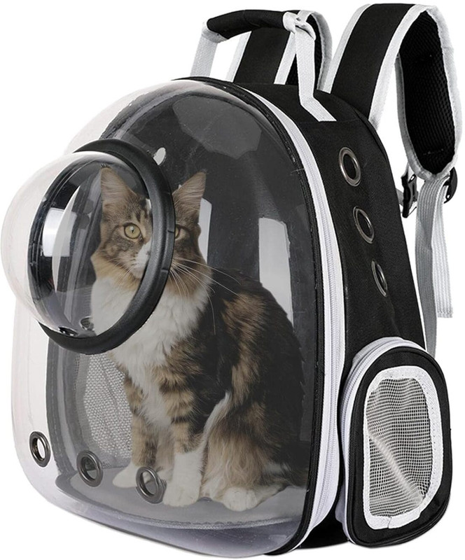 YYWOP 4U Pet Carrier Backpack Designed with Breathable Space,Ventilated,Portable Cat Bag BLACK Bike Pet Carrier(Suitable For Dog, Cat, Mouse)