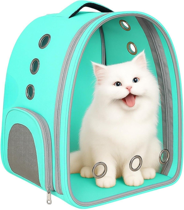 Trendy Bay Pet Backpack Green Backpack Pet Carrier(Suitable For Cat)
