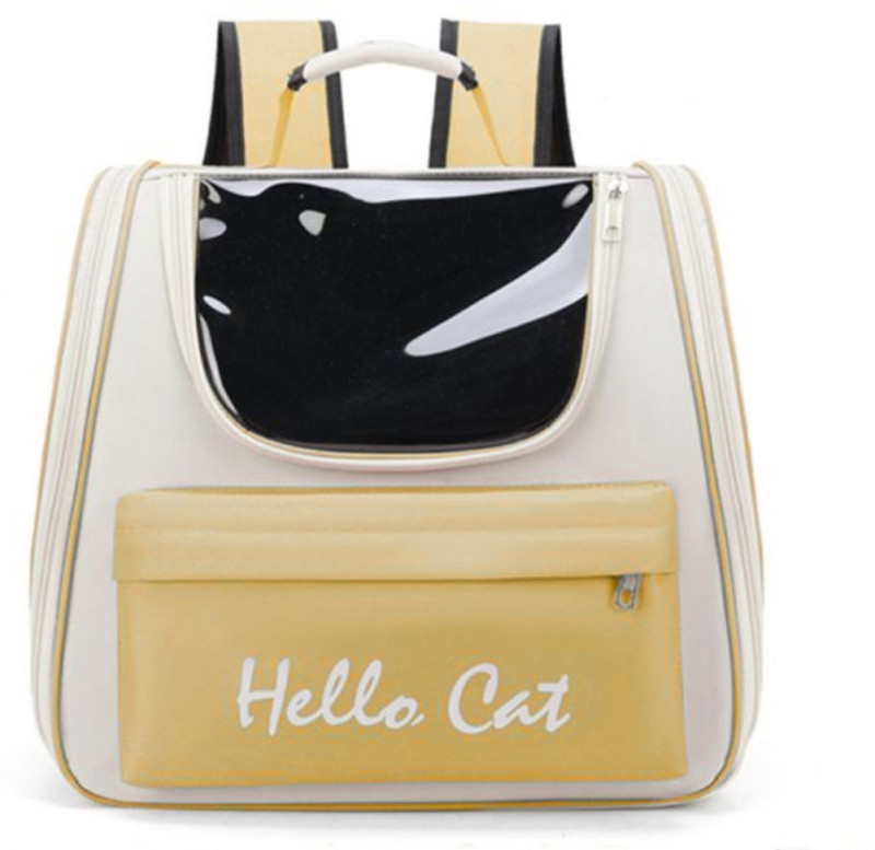 Petfun Hello Cat Portable Backpack Carrier for Cats & Small Pets Multicolor Backpack Pet Carrier(Suitable For Dog, Cat)