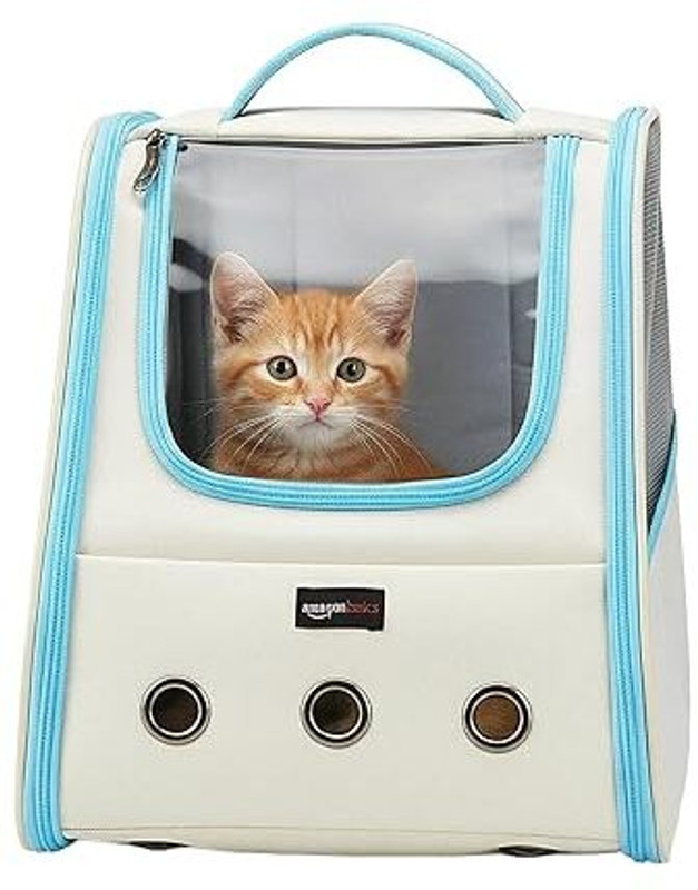YYWOP 4U Pet Carrier Backpack Travel Bag Cage Space Capsule blue Backpack Pet Carrier(Suitable For Dog, Cat, Rabbit)