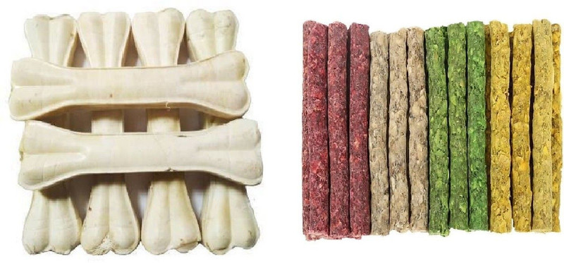 Payton Perryy Saway Export Quality Dog Calcium Bone 2 Inch 1 kg And Vegetable Munchi 2 kg Vegetable, Vegetable Dog Chew(3 kg, Pack of 1)