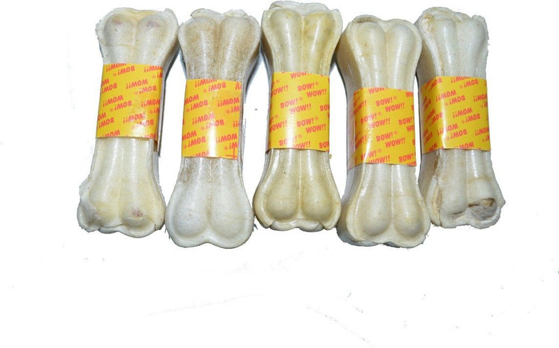 sawaay Raw Hide Pressed Bone 8" Beef Dog Chew(1 kg, Pack of 5)