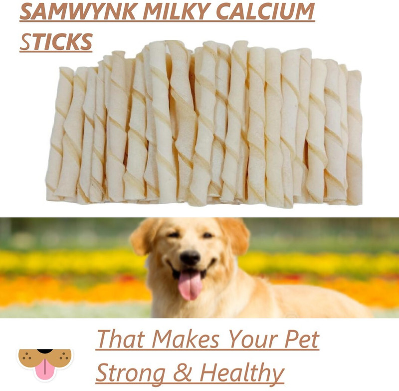 Samwynk Samwynk Breck Mix Flavour Calcium Sticks 1kg Milk Dog Chew(1 kg, Pack of 1)
