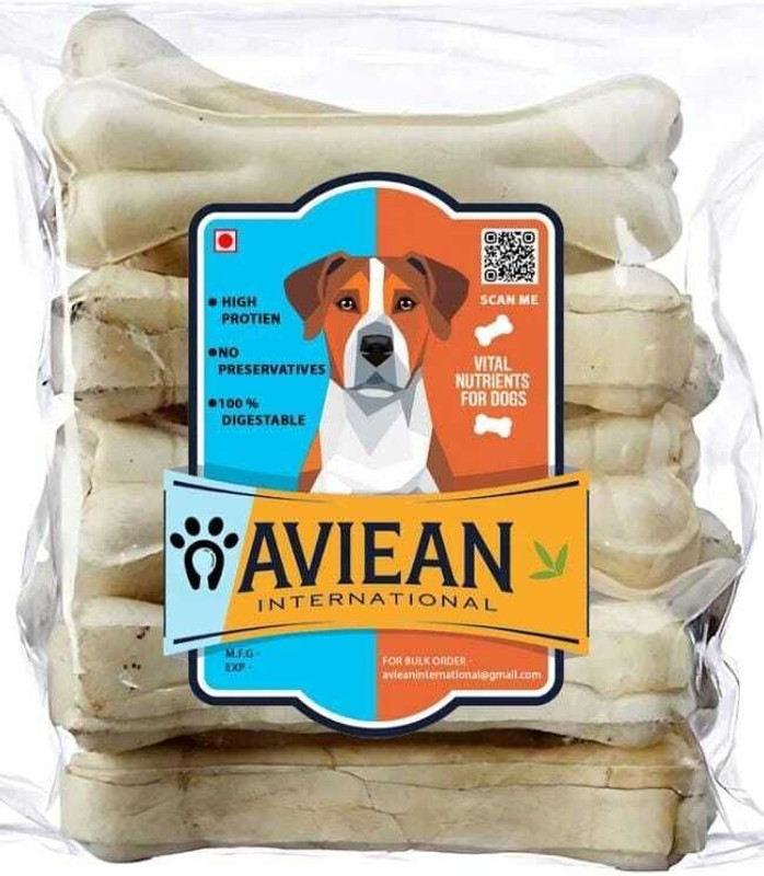 Aviean International Digestible Calcium Treats Bone 3 Inch Pack Of 12 Pieces 400 Gm Chicken Dog Chew Chicken Dog Chew(0.4 kg, Pack of 1)