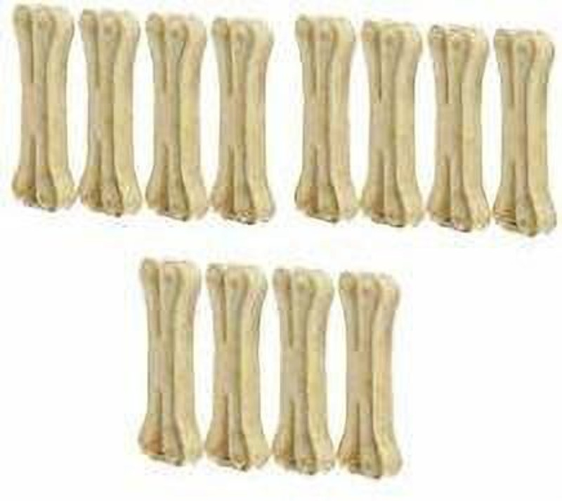 sawaay Taj Bone For Dogs Chew Rawhide | 4 Inch Chicken Dog Chew(500 g, Pack of 10)