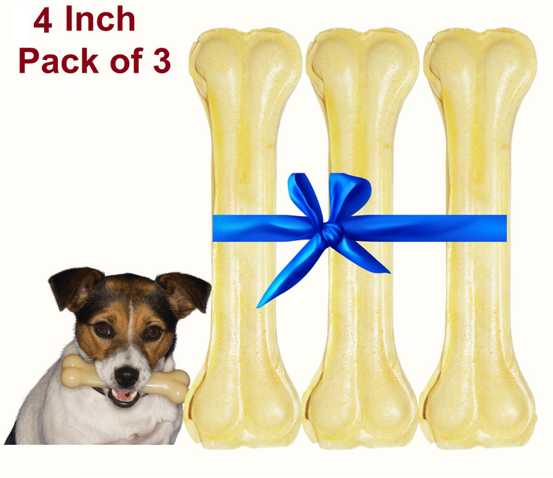 V JOY PET PRODUCTS Rawhide Calcium Bone Milk Dog Chew(150 g, Pack of 3)