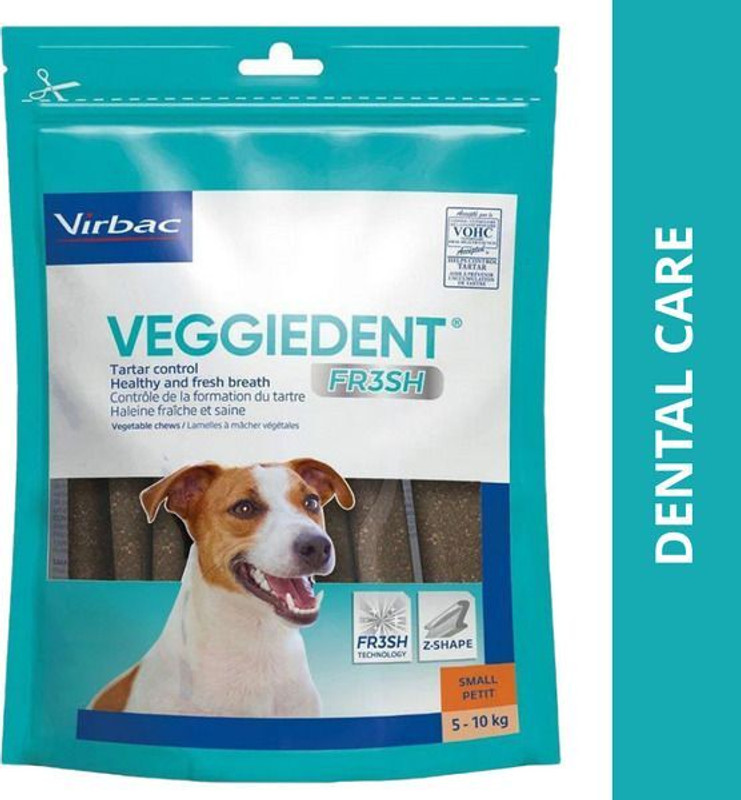 Virbac Dental_vir Vegetable Dog Chew(1 kg, Pack of 6)
