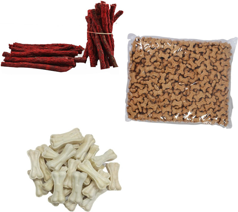 Puppy buddy Mutton Munchy Sticks+Puppy Biscuits+Chew Bones 900g each Pack 3 2.7 kg (3x0.9 kg) Dry Adult, Young, Senior Dog & Cat Food