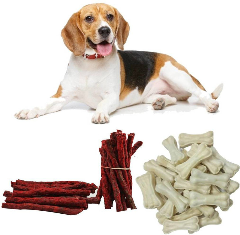 Healthy Treat Mutton Munchy+Chew Bones Dog Snacks Good Teeth + Gums Each 500g Mutton 1 kg (2x0.5 kg) Dry New Born, Adult, Young, Senior Dog & Cat Food