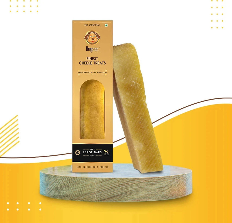 Dogsee Chew Dogsee Chew XL Bar | Natural Himalayan Yak Cheese Chew Stick for Dogs Cheese Dog Chew(110 g, Pack of 1)