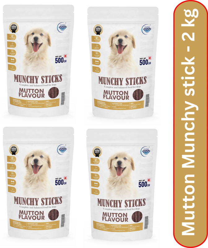 Nitishree Natural Flavored Munchy Chew Sticks For Dogs- 200G, All Breeds Dog Treats Dog Chew(200 g, Pack of 1)
