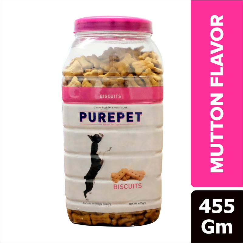Purepet Oven Baked Biscuit Mutton Dog Chew(455 g, Pack of 1)