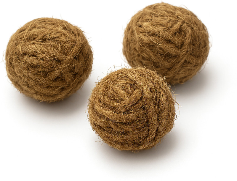 Pawz Coconut Husk Pet Chew Ball Organic Dental Care Strengthens Gums & Cleans Teeth Dog & Cat Chew(3 g, Pack of 3)