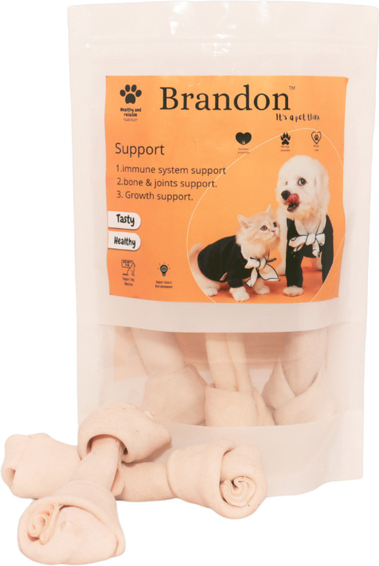 BRANDON 5 Inch 900gm Dog Knotted Bone to Promotes Healthy Teeth & Gums Dog Treats Dog Chew(900 g, Pack of 1)