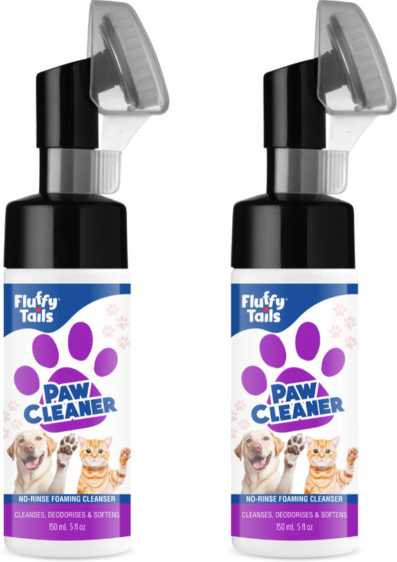 FluffyTails Paw Cleaner | Lavender Fragrance | Pack Of 2 Each 150 ml Pet Coat Cleanser(Suitable For Dog, Cat, Cow, Rabbit)