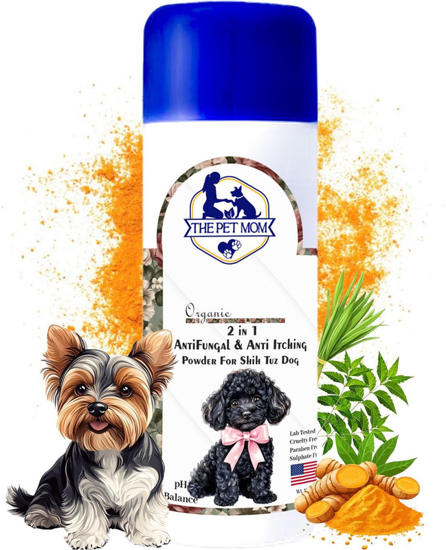 THE PET MOM 2-In-1 Antifungal & Anti-Itching Powder For Golden Retriever Dog | Help in Itchy 100 ml Pet Coat Cleanser(Suitable For Dog)