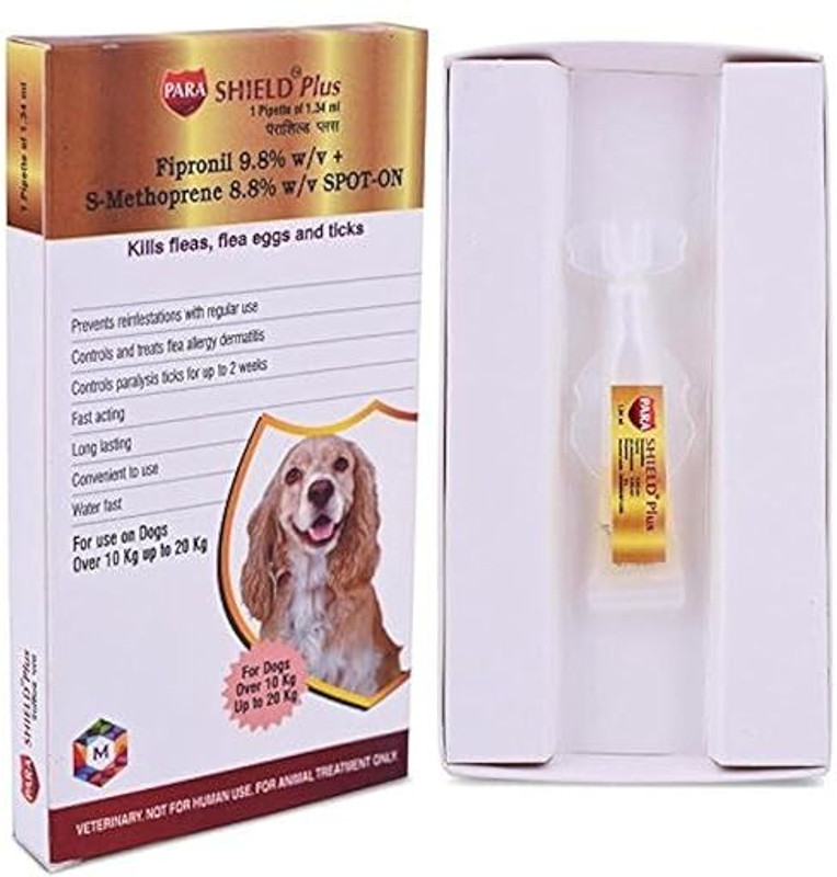 parashield Spot On Solution for Prevention & Treatment of Ticks, Fleas & Chewing Lice 2.58 ml Pet Coat Cleanser(Suitable For Dog)