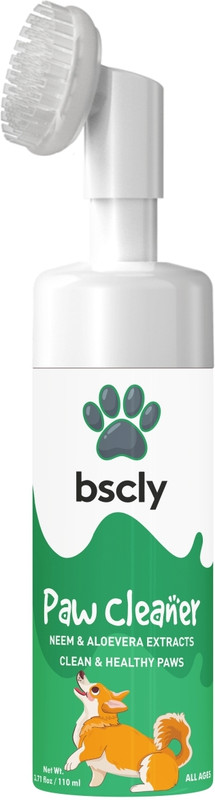 bscly Neem Paw Cleaner With Silicone Brush For Dogs & Cats 110 ml Pet Coat Cleanser(Suitable For Dog)