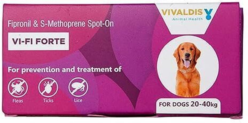 VIVALDIS VIFI Forte Spot on for Cats ticks and flea remover, Chewing lice infestation 0.5 ml Pet Coat Cleanser(Suitable For Cat)