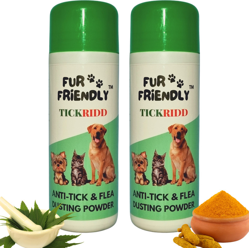 skyec TickFree Anti-Tick & Flea Powder 100 ml Pet Coat Cleanser(Suitable For Dog, Cat)