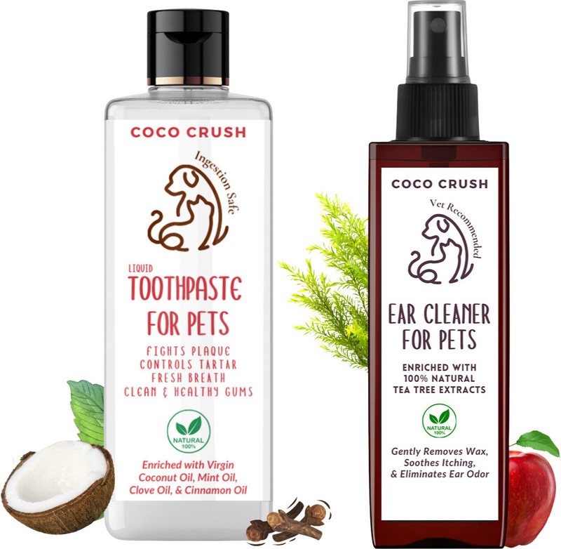 COCO CRUSH 200 ml Pet Ear Cleanser(Suitable For Cat, Dog, Rabbit)