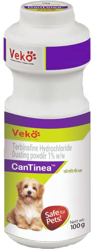 Veko CANTINEA DUSTING POWDER FOR DOGS 100GM 100 ml Pet Coat Cleanser(Suitable For Dog)