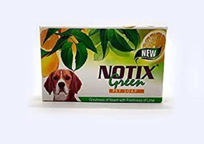 fifozone Notix Green Pet Soap Goodnesss Of Neem With Fresh Fragrance Freshness Pet Soap For Dog's (75 GM Each Soap) - Pack of 5 385 ml Pet Coat Cleanser(Suitable For Dog, Cat)