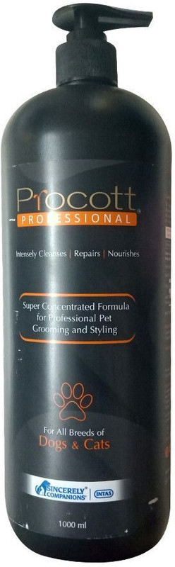 Procott Professional Super Concentrated Formula for Pet Grooming & Styling Shampoo 1000 ml Pet Coat Cleanser(Suitable For Dog, Cat)