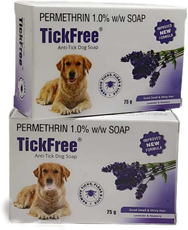 skyec Tickfree Dog Soap Pack of 2 150 ml Pet Coat Cleanser(Suitable For Dog, Cat)