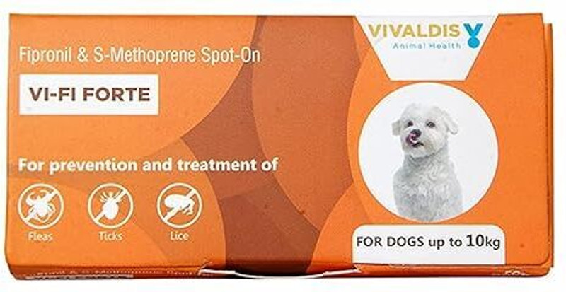 VIVALDIS VIFI Forte Spot on for Cats ticks and flea remover, Chewing lice infestation 0.5 ml Pet Coat Cleanser(Suitable For Cat)