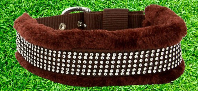 Peto lovers Fit Dog Neck Size Small- upto 15 Inches for Adjustable Dog collar Free Size Plain Dog Collar Charm(Brown, Solid)