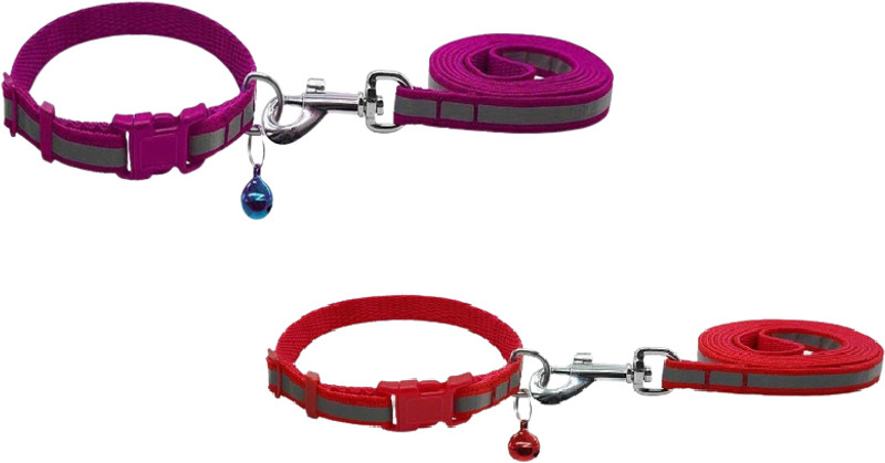 PSK PET MART Plain Dog & Cat Collar Charm(Red, Purple, Round)
