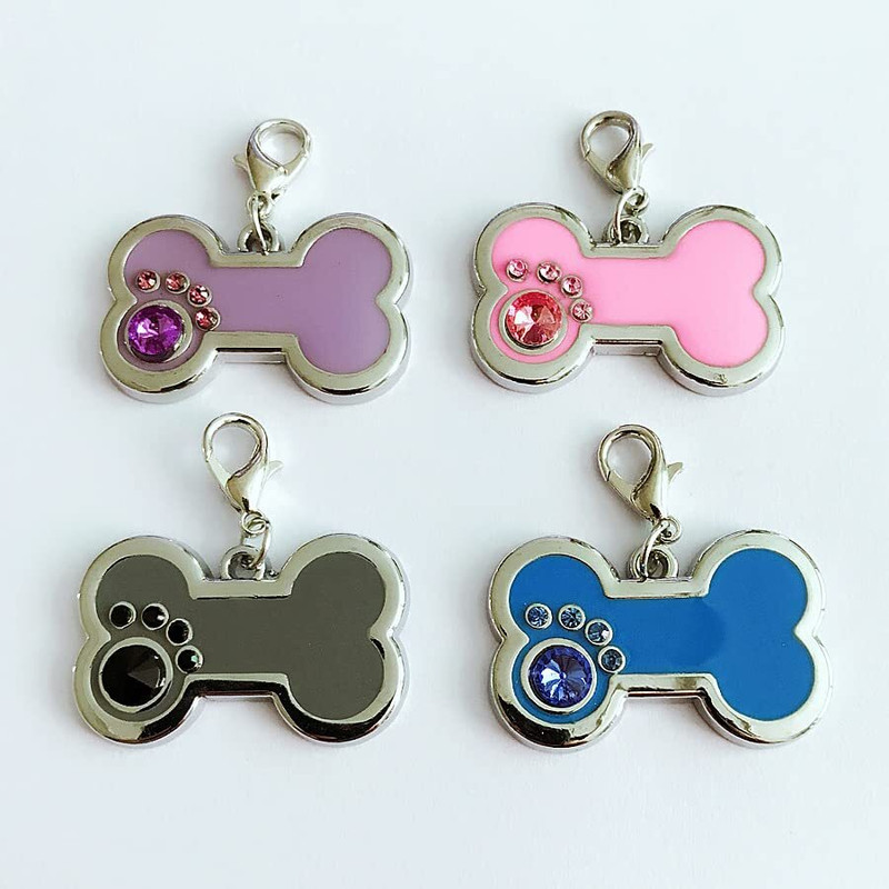 PupsPets Pets attractive and cute shape collar pendant for dogs & cats - 1Pcs Embellished Dog & Cat Collar Charm(Multicolor, Round)